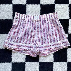 Victoria’s Secret Floral Striped Boxer Shorts XS